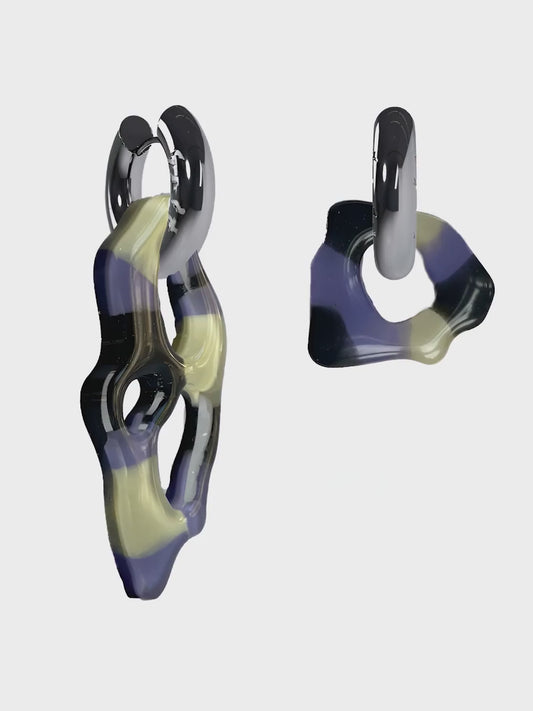 Ami Ora Jenna wisteria silver (pair)
