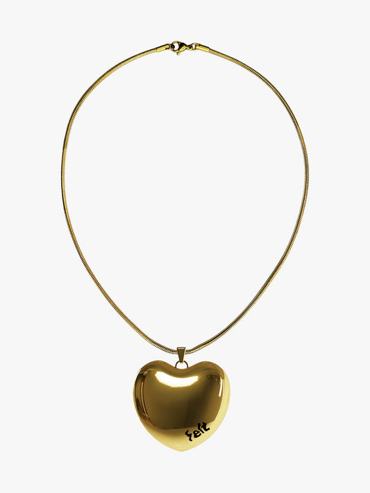 Lynn small black gold snake necklace