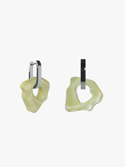 Ora sage silver earring (pair)