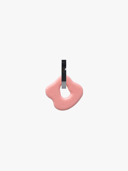 Sol powder pink silver earring (pair)