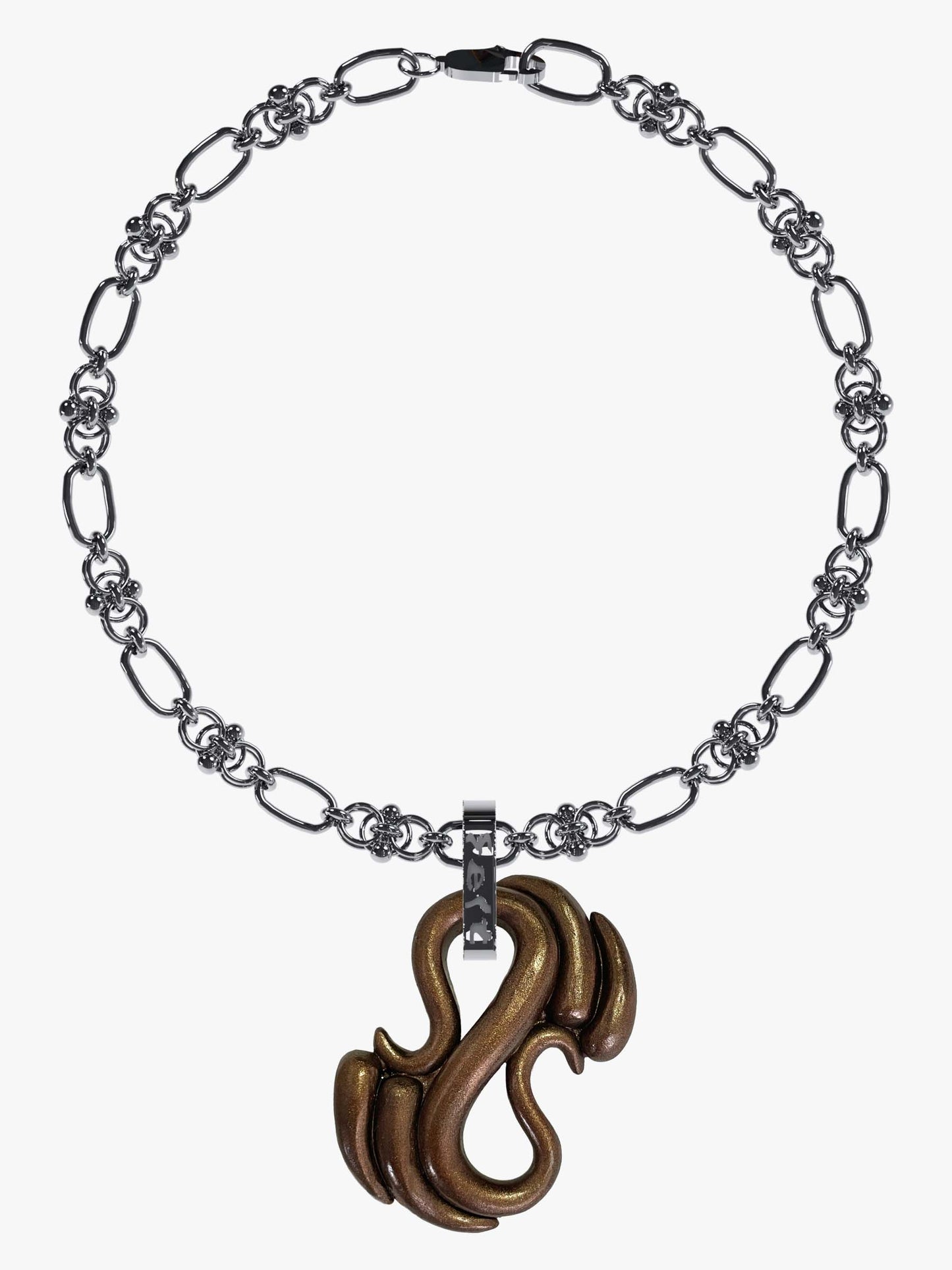 Nerm metallic brown necklace