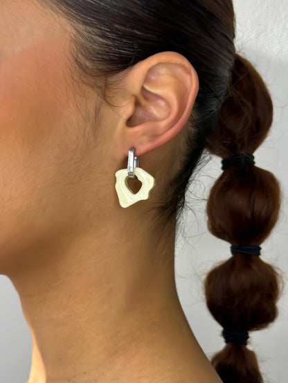 Ora sage gold earring (pair)